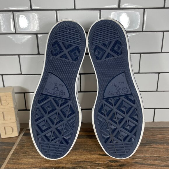 Converse CTAS Lift OX Womens Sz 8 Shoes Obsidian White Gingham Platform Sneaker - Picture 8 of 13